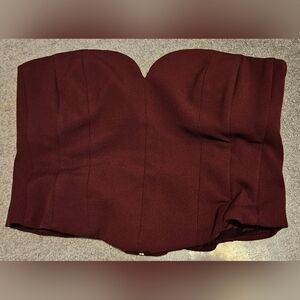 ZARA wine Bustier